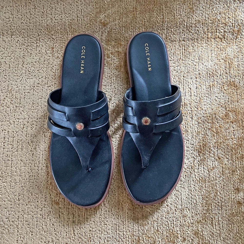 Cole Haan Farrow Slide Sandals – Black – Size 8